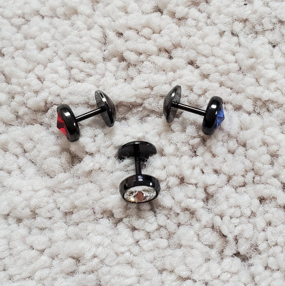 Surgical Steel Barbell Stud Earring(Single) - Picture 3 of 6